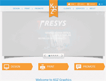 Tablet Screenshot of kgzgraphics.com